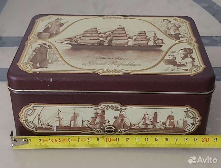 Жестяная коробка из под чая (Китай )