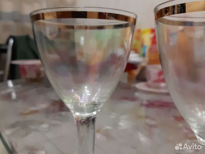 Фужеры перламутровое стекло СССР