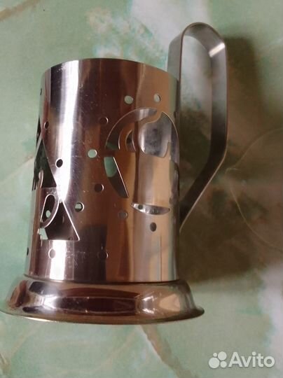 Стакан с подстаканником