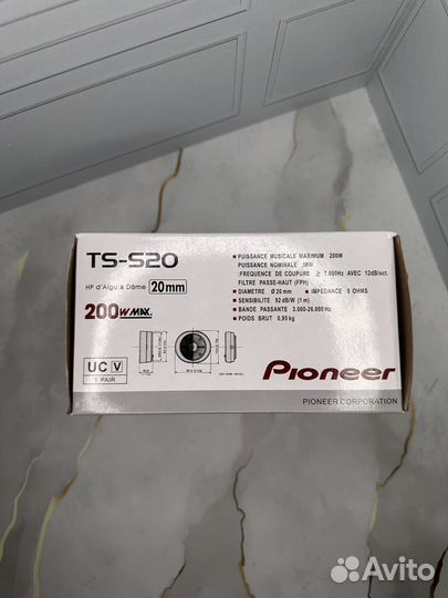 Новые твитеры пищалки Pioneer TS-S20 200W