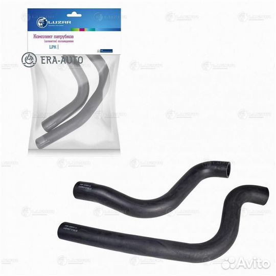 Luzar LPK01192 Кмпл патрубков рад. epdm для а/м ваз 2190 Гранта АКПП (2шт.)