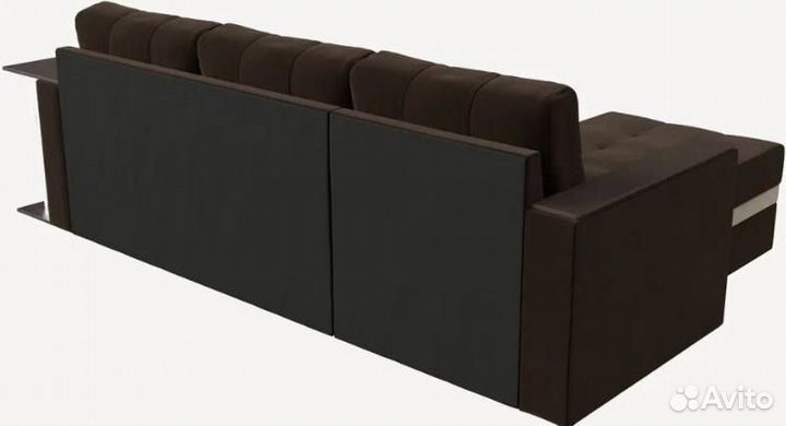 Диван угловой Атланта М левый угол, микровельвет