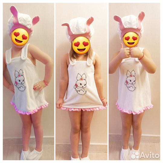 Прокат Новогодний костюм снегурочка,лиса,зайчик