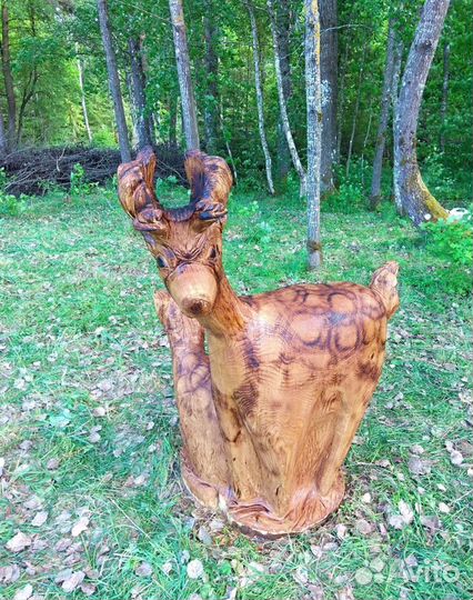 Деревянные садовые фигурки