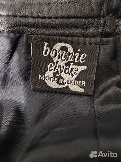 Юбка кожаная