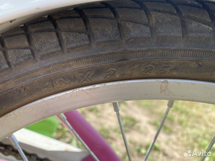 Велосипед для девочки, колеса 18