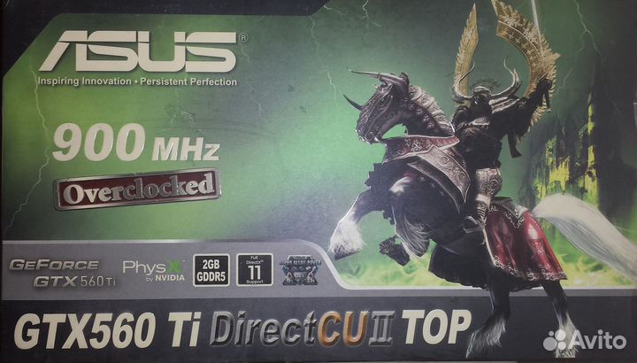 Asus GTX560TI 2GB (на запчасти или ребол)