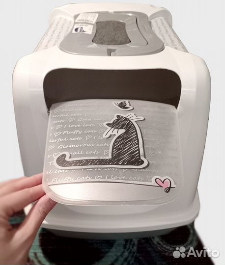 Кошачий туалет домик