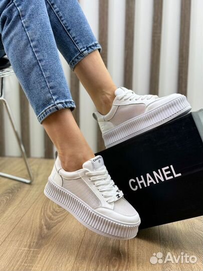 Кеды женские белые Chanel