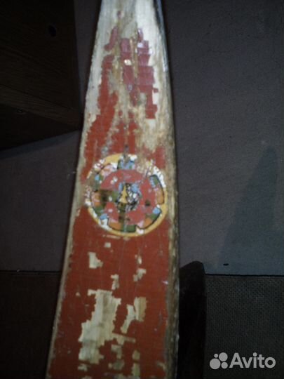 Лыжи с палками. раритет