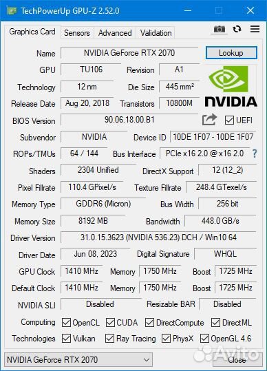 GeForce RTX 2070