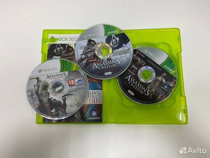 Диск xbox 360 Assassins Creed 3 4 Лицензия