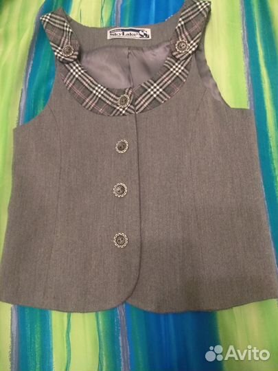 Школьная форма 29 сош жилет, юбка 1-2 класс