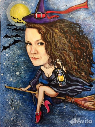 Шарж на заказ. Рама в подарок