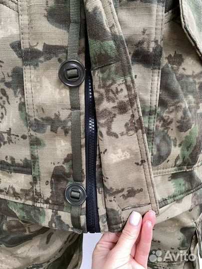 Костюм горка мох с флисом и подтяжками