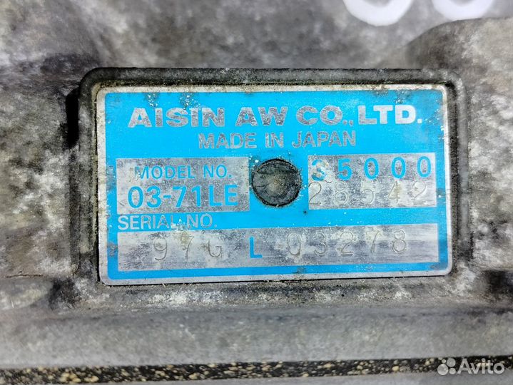 АКПП Toyota 03-71LE 4AT, 2RWD, 2TZ