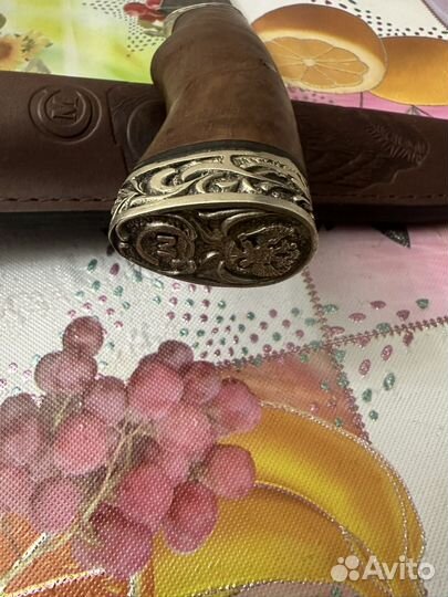 Нож охотничий из дамасской стали