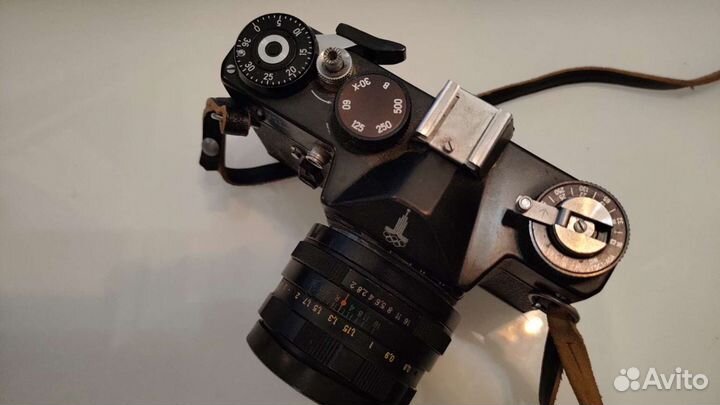 Фотоаппарат zenit ttl олимпийский с чехлом