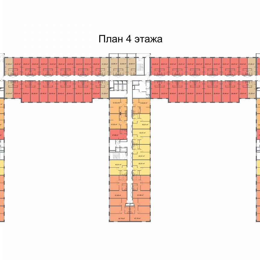 2-к. апартаменты, 40,9 м², 7/24 эт.