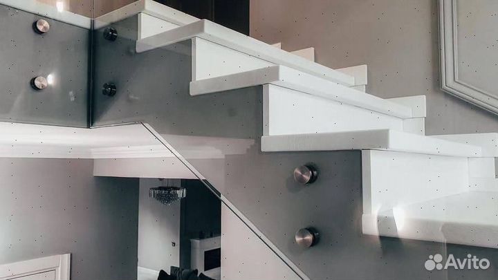 Лестничные ограждения из стекла