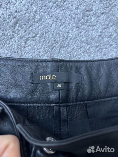Шорты кожаные maje 36 размер