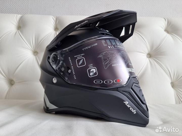 Новый Шлем Airoh Commander V23 Black Matt