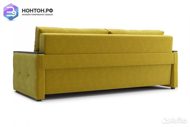 Диван еврокнижка Инсайд 3-х местный горчичный