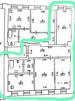 3-к. квартира, 106,9 м², 1/3 эт.