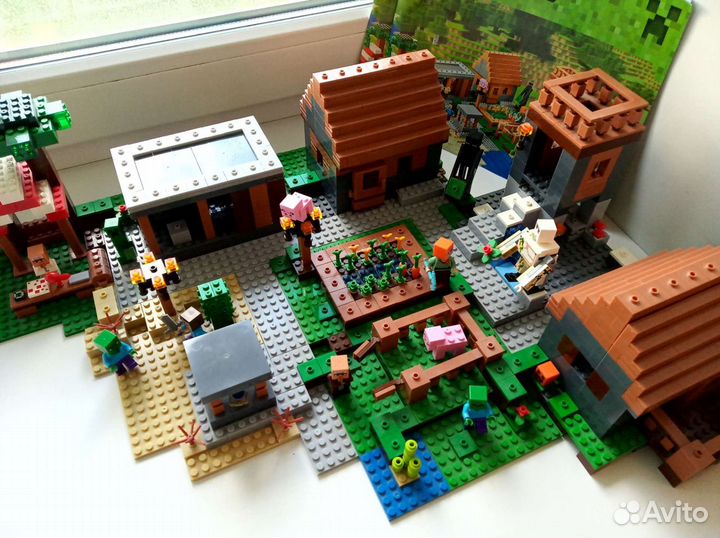 Конструктор Майнкрафт деревня