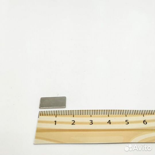 Неодимовый прямоугольный магнит 15х8х1 мм