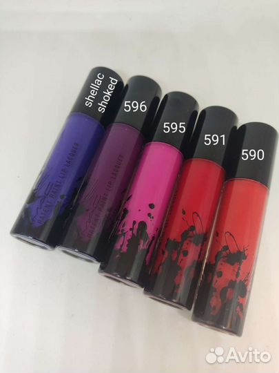 Блеск для губ помада лаковая mac