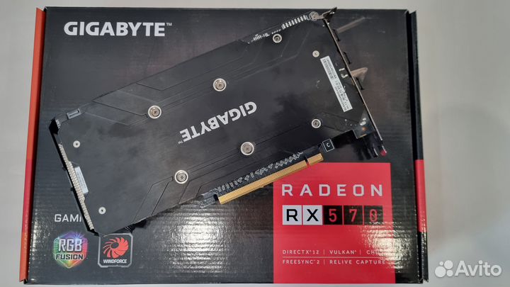 Видеокарта RX 570 4gb Gigabyte Radeon gaming 4G