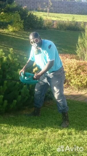 Садовник в Пушкине