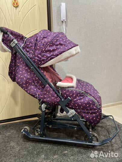 Детские санки коляска б/у Ника