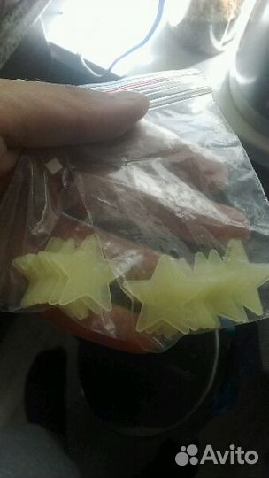 Флуоресцентные звезды (светятся) 350 штук