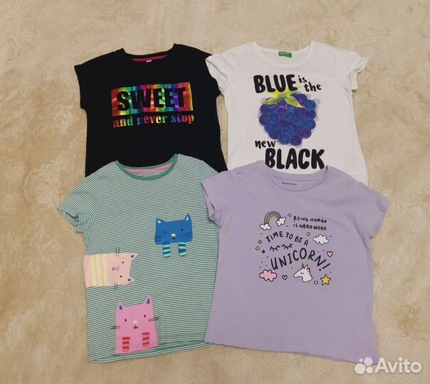 Футболки Marks&Spencer, Benetton, р. 6-7 лет