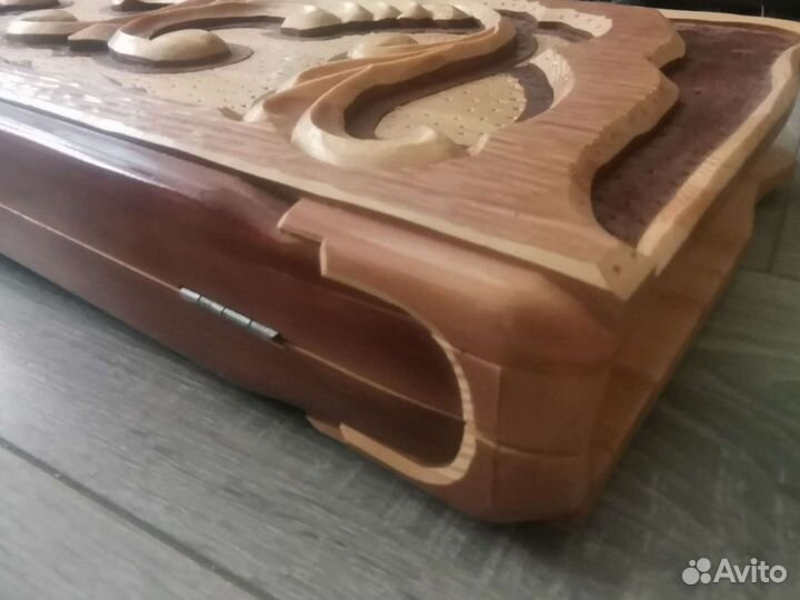 Нарды ручной работы резные в чехле