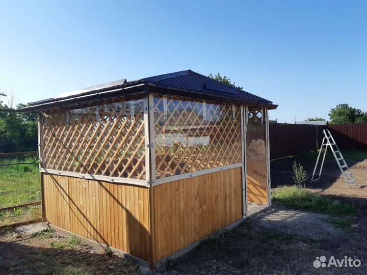 Мягкие окна для беседки