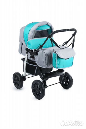 Коляска трансформер babyton melly blue