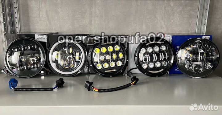 Оптика фары led на ниву