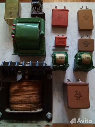 Трансформатор, конденсаторы