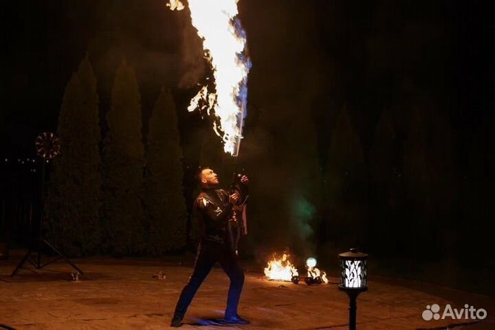 Фаер шоу на свадьбу