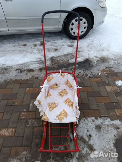 Детские санки с колесами