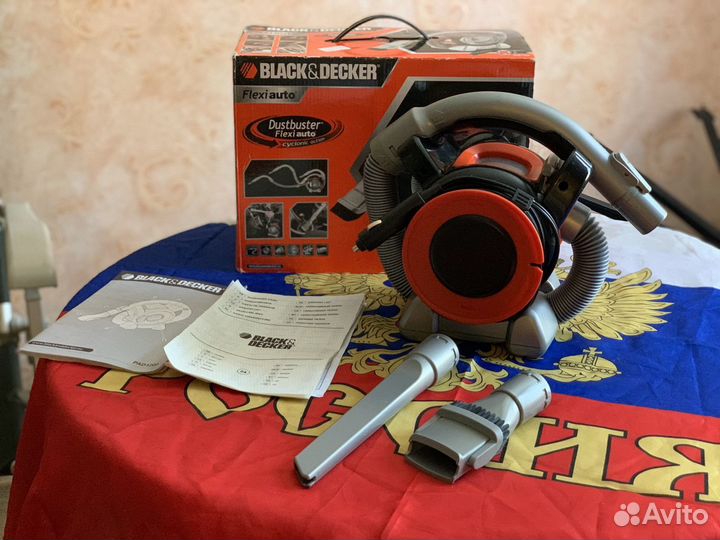 Автомобильный пылесос black decker PAD1200