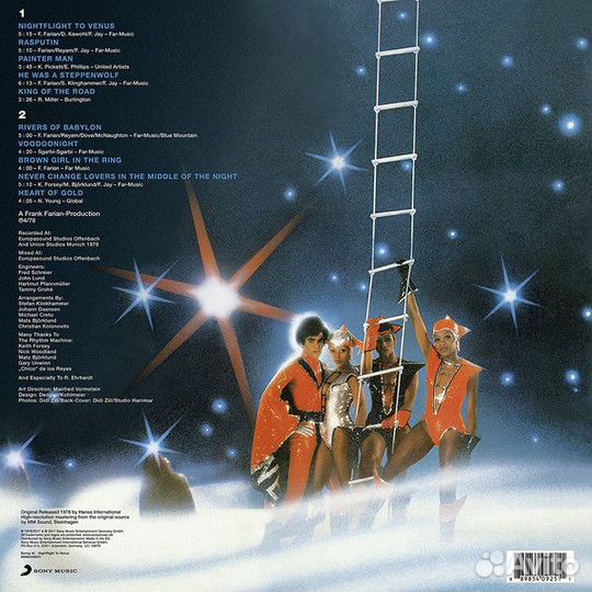 Виниловая пластинка Boney M. nightflight TO venus