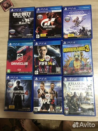Диски Sony PS4