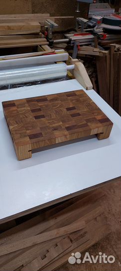 Торцевая разделочная доска с гастроемкостью