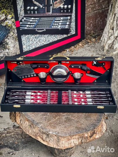 Шашлычный набор в кейсе 