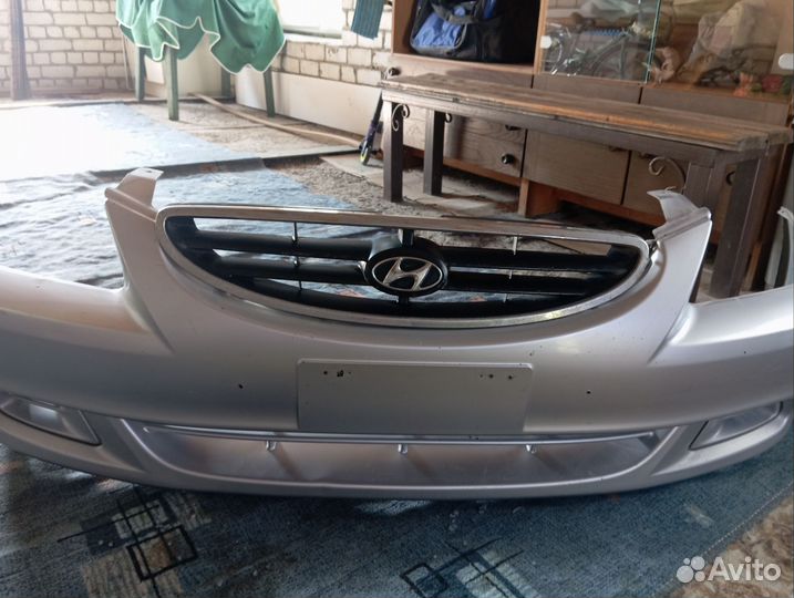 Бампер хундай акцент передный