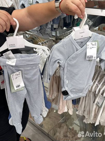 Комплекты боди для новорожденных 6 штук